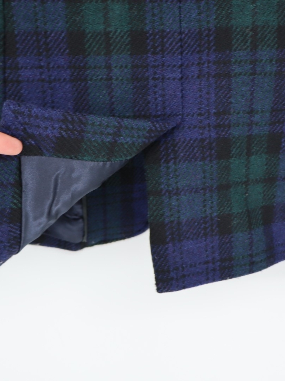 J.Crew Schoolboy Blazer Women’s 8 Black Watch Plaid 100% Wool Tartan Preppy - Picture 14 of 16